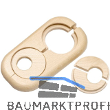 HARO Doppelheizk�rperrosette Massivholz Ahorn 19/58 mm 3/8�