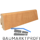 HARO Massiv-Sockelleiste furniert Buche ged�mpft ge�lt, 19x58