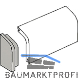 Endst�ck f�r Rohrabdeckleiste Eiche, links