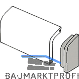 Endst�ck f�r Rohrabdeckleiste wei�, rechts