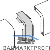 Verbinder f�r Rohrabdeckleiste wei�