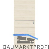 SOLIDO Donau Schiebet�re CPL Authentic Perl quer, 2 Lisenen, 920x2070 mm