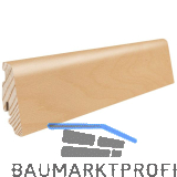HARO Massiv-Sockelleiste furniert Bergahorn versiegelt, 19x58