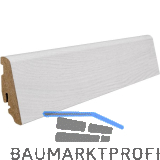 HARO Laminat Sockelleiste Eiche Emilia wei�, 19/58