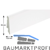 HARO Sockelleiste wei�, wasserfest 13,5/58