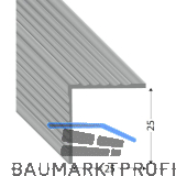 Mauerkantenprofil PVC wei�, 25 x 25 mm, 1500 mm
