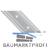 K�GELE Abdeckprofil Alu silber eloxiert 30/2700 mm