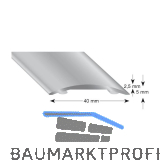 K�GELE Hohlflachprofil Alu silber eloxiert, selbstklebend, 40/2700 mm