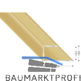 K�GELE Gleitabschlussprofil U Alu sand eloxiert 13/2660 mm