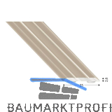 K�GELE Abdeckprofil Alu Edelstahloptik 25/1000 mm