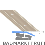 K�GELE Abdeckprofil Alu Edelstahloptik 30/1000 mm