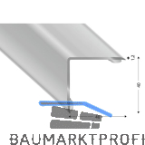 Mauerkantenprofil Edelstahl, selbstklebend, 40x40x1,2 mm, 1500 mm