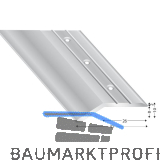 K�GELE Abschlussprofil 202, Alu silber eloxiert, gebohrt, 2700 mm