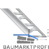 K�GELE Fliesenprofil PRIMO, Alu silber, Innenh�he 10 mm, 3000 mm