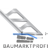 K�GELE Fliesenprofil PRIMO, Alu roh, Innenh�he 3 mm, 3000 mm