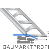 K�GELE Fliesenprofil PRIMO, Alu silber, Innenh�he 6 mm, 3000 mm