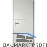 SOLIDO Smart Innent�re CPL Nebelgrau, 4 Lisenen VB Rechts TBA 800/2030mm