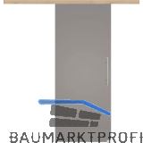 Glasschiebet�r Set BlackShine, 920x2100mm, Inlay CPL Achat, Sto�griff silber