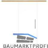 Glasschiebet�r Set Klarglas, 820x2100mm, Inlay CPL Eiche, Sto�griff silber