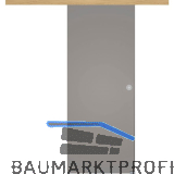 Glasschiebet�r Set BlackShine, 920x2100mm Inlay CPL Eiche Muschelgriff silber