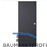 Glasschiebet�r Set BlackDark, 820x2100mm Inlay CPL wei� Muschelgriff silber