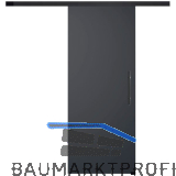 SOLIDO Glasschiebet�r Set BlackDark, Beschl�ge/Sto�griff schwarz, 820x2100