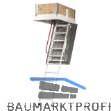 WIPPRO Dachbodentreppe Isotec Luxe, 700/1300 mm