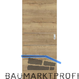 SOLIDO Donau Schiebet�re CPL Authentic Risseiche quer, 2 Lisenen, 720x2070 mm