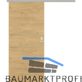 SOLIDO Donau Schiebet�re Set CPL Natura Eiche quer, 2 Lisenen, 920x2070