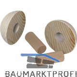 Handlauf-Baukastensystem Endhalbkugel Fichte roh