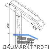 Halter Soft 40 Gr. 1 Vario 80 - 280 mm f�r Thermofassade