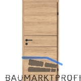 SOLIDO Smart Innent�re CPL Saloon Eiche 2 Lisenen schwarz VB RE TBA 900/2030 mm