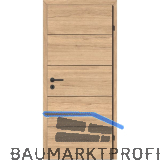 SOLIDO Smart Innent�re CPL Saloon Eiche 4 Lisenen schwarz VB LI TBA 650/2030 mm