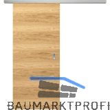 SOLIDO Smart Schiebet�re Set Eiche hell quer lackiert, 820x2070 mm