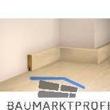 TILO Sockelleiste Esche wei�, massiv, versiegelt, geb�rstet 17/50