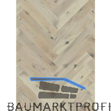 SOLIDO Fischgr�t Eiche kraftvoll leicht geb�rstet, wei� ge�lt, 14 mm