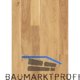 SOLIDO Landhausdiele Eiche kraftvoll, leicht geb�rstet, natur ge�lt, 14 mm