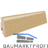 HARO Massiv-Sockelleiste furniert Eiche invisible strukturiert ge�lt, 19x58