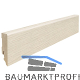 HARO Laminat Sockelleiste Bergeiche nat�rlich wei�, 16/58