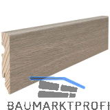 HARO Laminat Aqua Sockelleiste Eiche Eleganza antikgrau wasserresistent 15/80