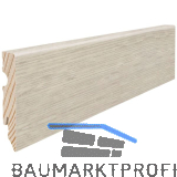 HARO Laminat Aqua Sockelleiste Eiche Sicilia wei�/Bergamo wasserresistent 15/80