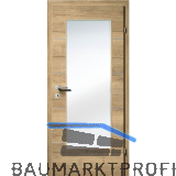 SOLIDO Smart Innent�re CPL Ripped Eiche quer 4 Lisenen GL Links TBA 850/2030 mm