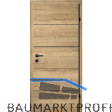 SOLIDO Smart Innent�re CPL Ripped Eiche 4 Lisenen schwarz VB LI TBA 650/2030 mm