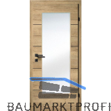 SOLIDO Smart Innent�re CPL Ripped Eiche 4 Lisenen schwarz GL LI TBA 850/2030mm