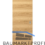 SOLIDO Smart Schiebet�re Eiche hell quer lackiert, 820x2070 mm