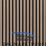 Akustikpaneel mit Softkante Nuss Natur roh / schwarz