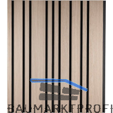 Designpaneel MDF massiv Plus mit Softkante Eiche natur roh / schwarz