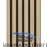 Akustikpaneel Muster mit Softkante Eiche Natur roh / schwarz
