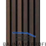 Akustikpaneel Muster mit Softkante Eiche ger�uchert roh / schwarz