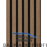 Akustikpaneel Muster mit Softkante Eiche Antik roh / schwarz